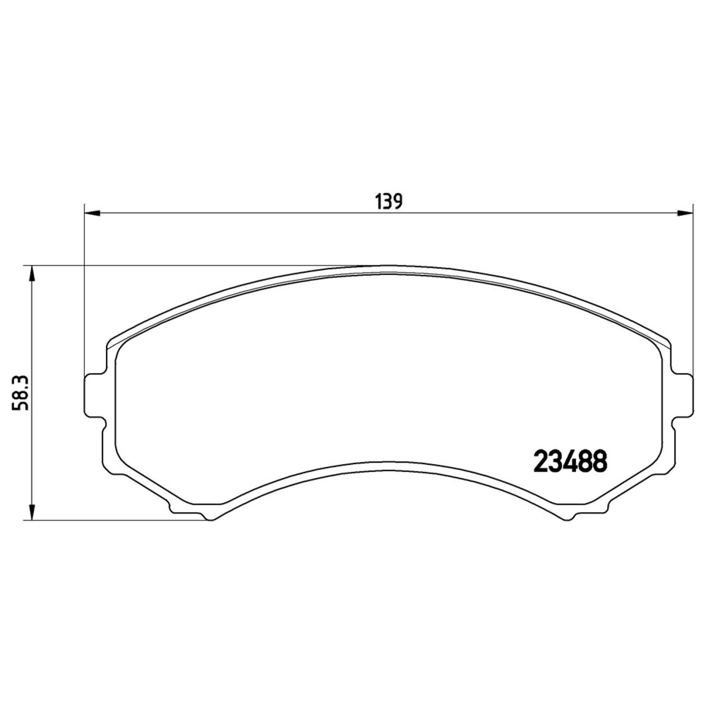 BRE-P54029 - BALATAS DELANTERAS PARA MITSUBISHI ENDEAVOR LIMITED 2004-2011