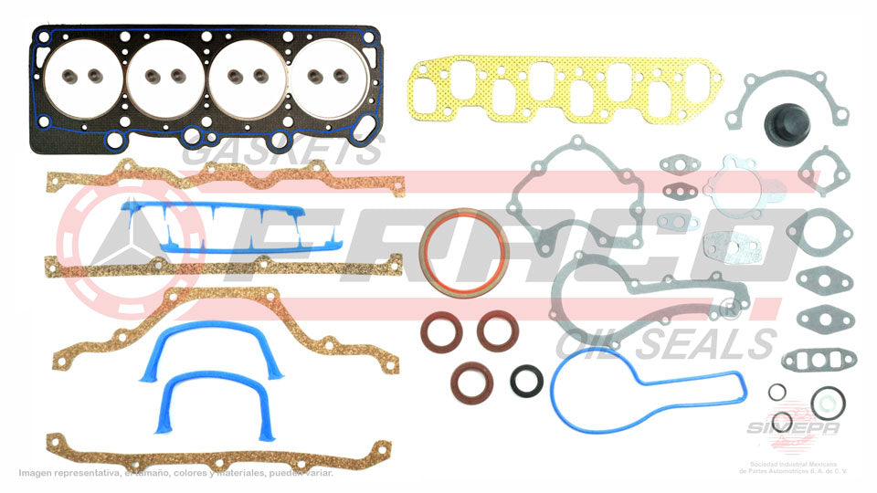 FSX-1140061 - JUEGO DE EMPAQUES PARA CHRYSLER LASER L4 2.2 L 8 V SOHC 1984-1986
