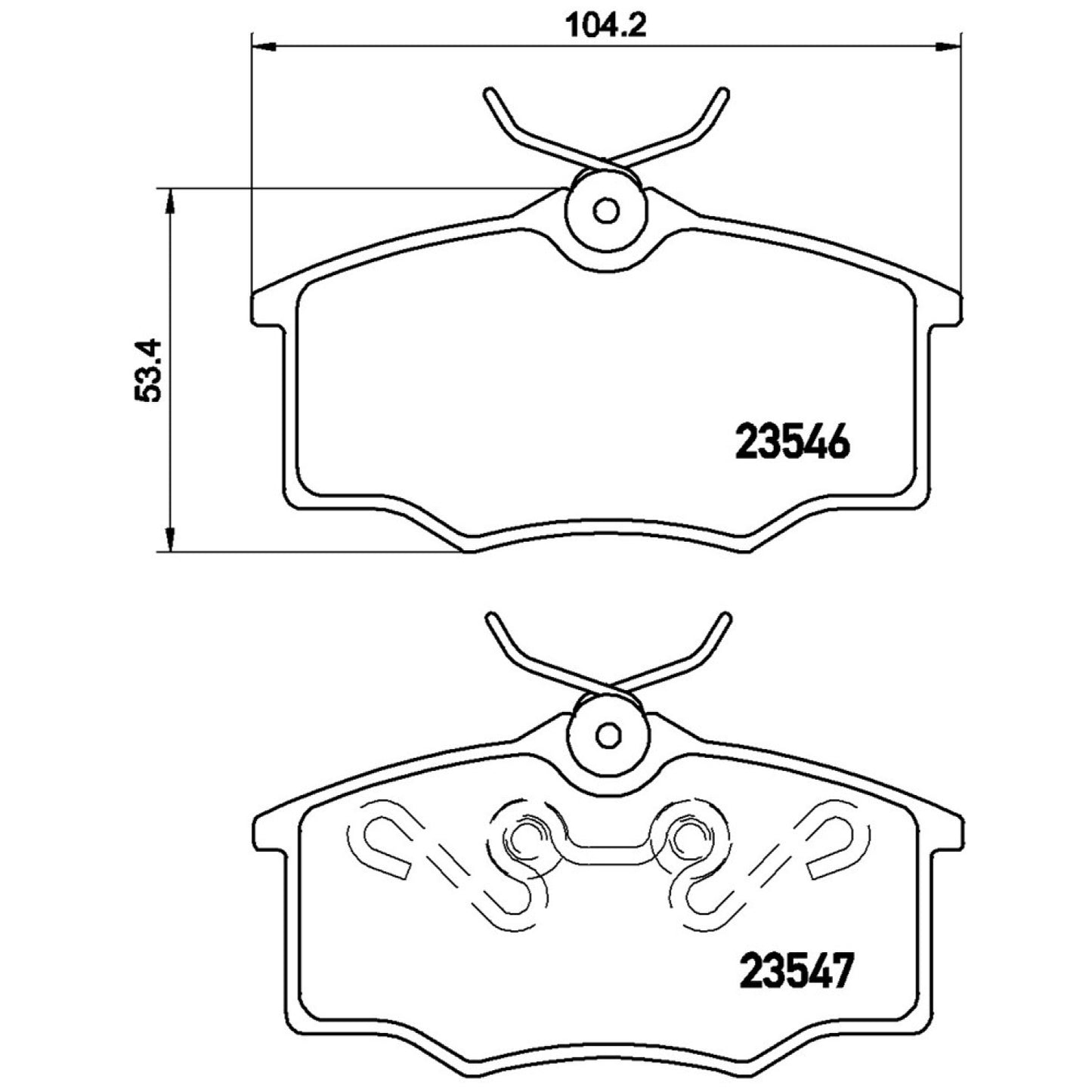 BRE-P59034 - BALATAS DELANTERAS PARA CHEVROLET CHEVY PICKUP BASE 1999-2003