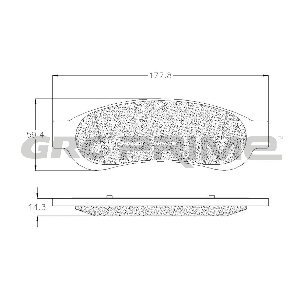 GPRD1334SD - BALATAS SEMIMETALICAS TRASERAS PARA FORD F-250 SUPER DUTY 6.2L 2012-2012