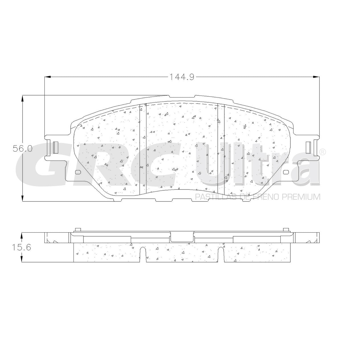 GCD2058 - BALATAS CERAMICAS DELANTERAS PARA TOYOTA HILUX 2018-2020