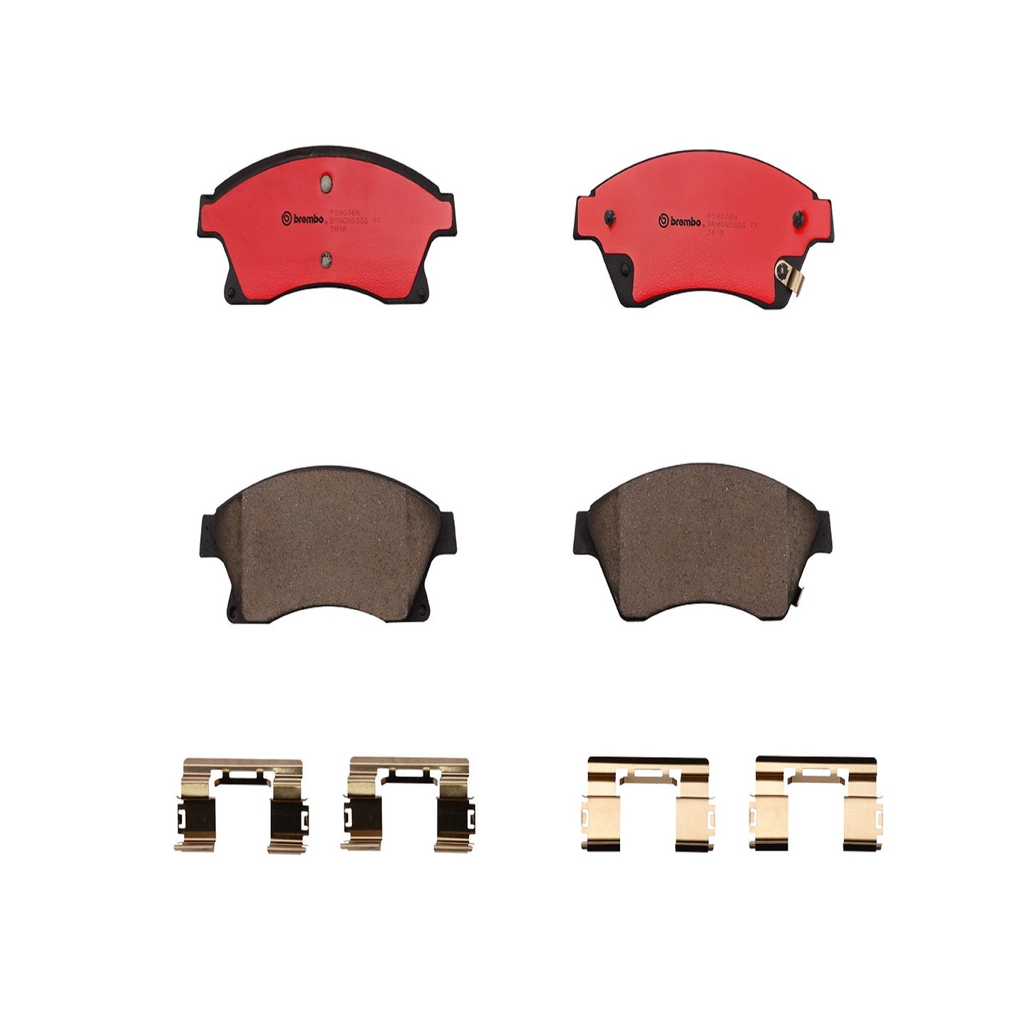 BRE-P59076N - BALATAS DELANTERAS PARA CHEVROLET CRUZE BASE 2010-2012