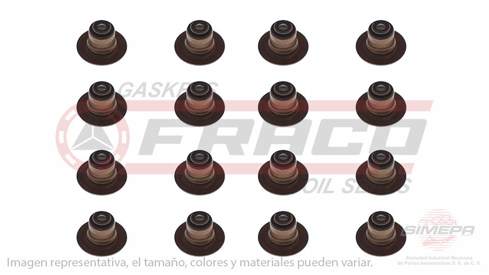 SS-2421-V-16 - SELLOS DE VALVULA POR JUEGOS PARA CHRYSLER ASPEN V8 4.7 L 16 V SOHC 2007-2009