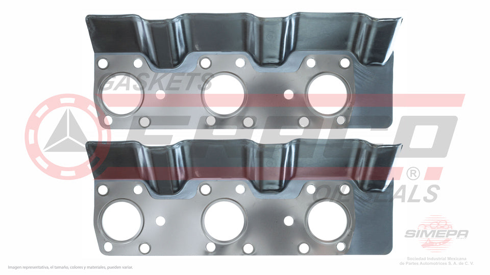 MEX-5562001 - EMPAQUE MULTIPLE DE ESCAPE PARA CHRYSLER DAYTONA V6 3.0 L 12 V. SOHC 6G72 1990-1993