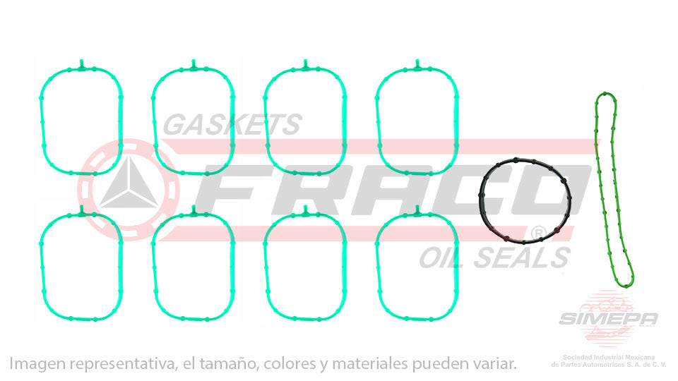 MIX-3082175 - EMPAQUE MULTIPLE DE ADMISION PARA CHEVROLET SILVERADO 1500 V8 5.3 L 16 V. OHV 2014-2017