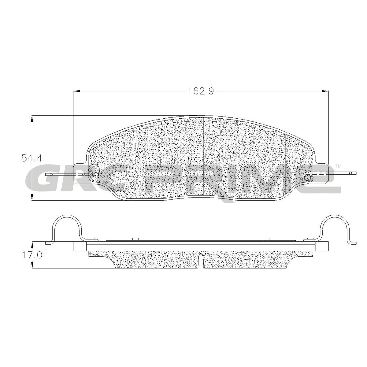 GPRD1081 - BALATAS CERAMICAS DELANTERAS PARA AVANTI AVANTI 2005-2007