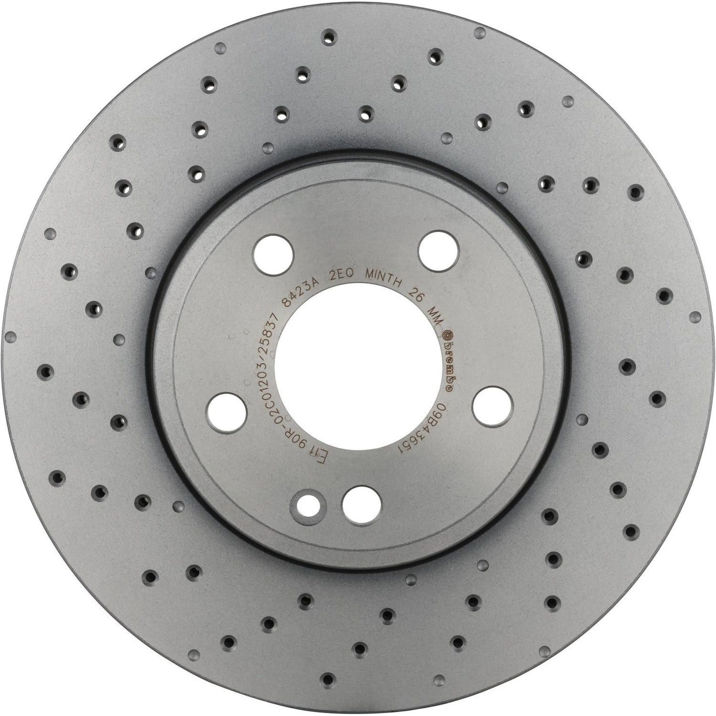 BRE-09.B436.51 - PAR DE DISCOS DE FRENO DELANTEROS PARA MERCEDES-BENZ A180 BASE 2013-2016