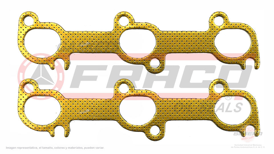 MEX-2662080 - EMPAQUE MULTIPLE DE ESCAPE PARA FORD AEROSTAR V6 4.0 L OHV 12 V. OHV 1990-1994