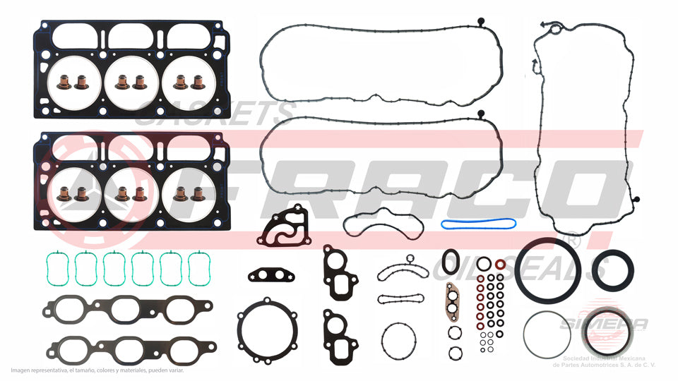 FSX-3062139NR - JUEGO DE EMPAQUES PARA CHEVROLET SILVERADO 1500 V6 4.3 L ECOTEC 12 V. OHV LV3 2014-2018