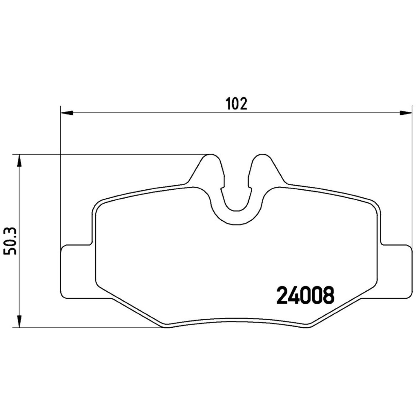 BRE-P50051 - BALATAS TRASERAS PARA MERCEDES-BENZ VITO BASE 2009-2013