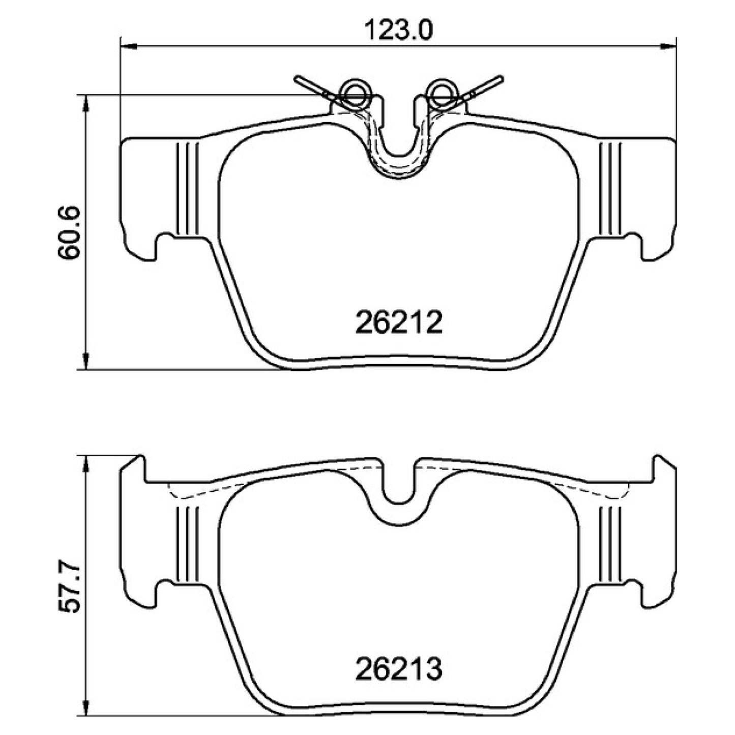 BRE-P06117 - BALATAS TRASERAS PARA MINI COOPER CLUBMAN JCW ALL4 HOT CHILI 2021-2021