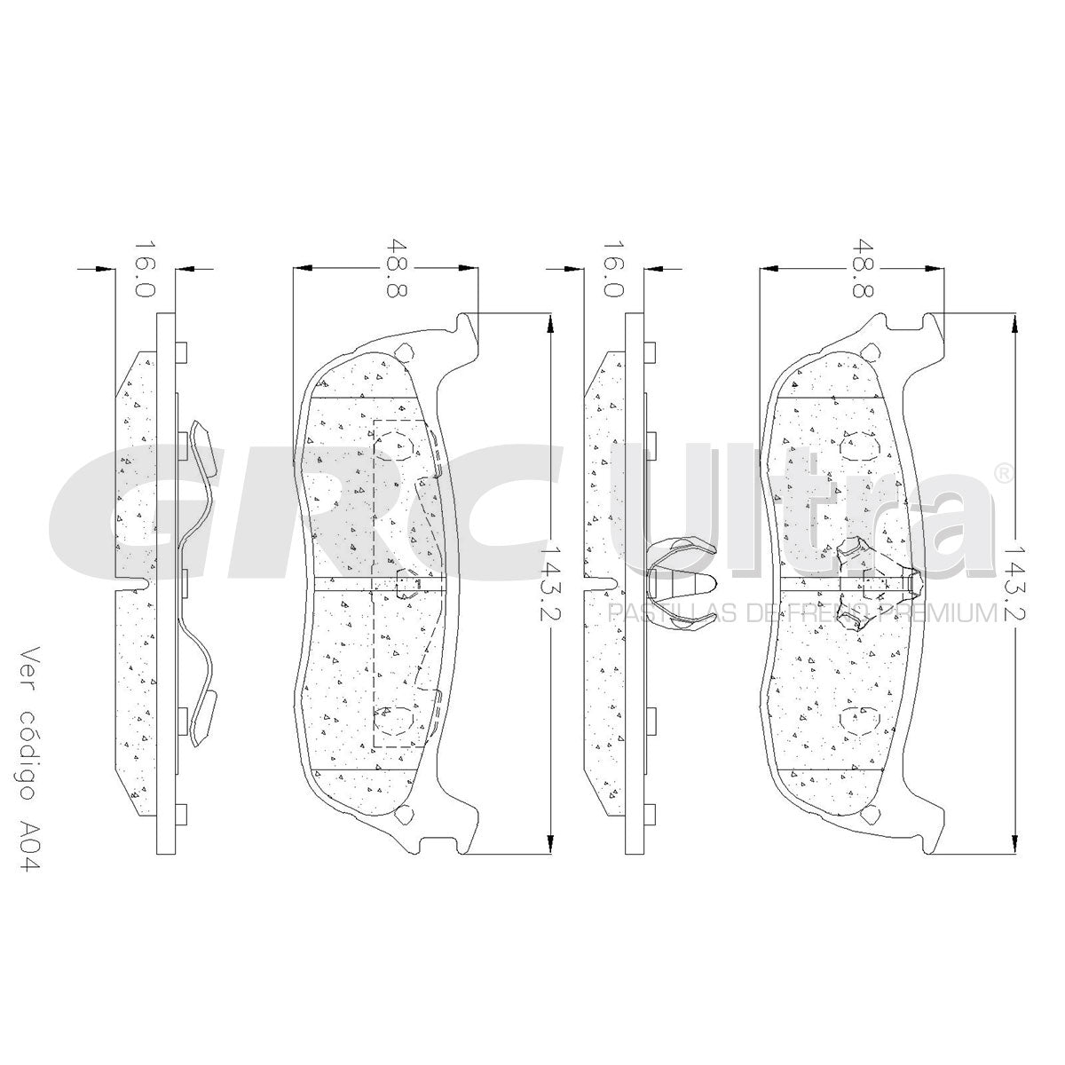 GMD711 - BALATAS SEMIMETALICAS TRASERAS PARA FORD EXPEDITION 4.6L 1998-1999
