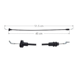 MANJ-96495 - CHICOTE CERRADURA PARA FORD ECOSPORT 2004-2007 DERECHA/IZQUIERDA TRASERO
