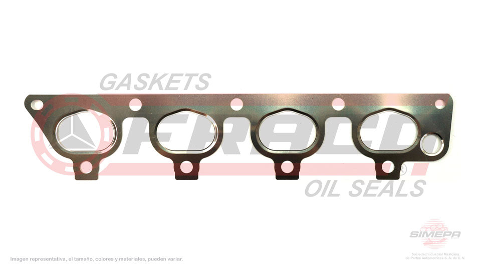 MEX-6040035 - EMPAQUE MULTIPLE DE ESCAPE PARA CHEVROLET CORSA L4 1.4 L 16 V. SOHC Z14XE 2002-2005