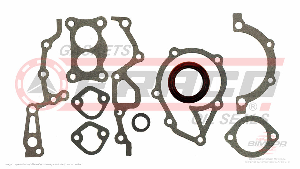 TCX-3840023 - EMPAQUE DE TAPA DE DISTRIBUCION PARA CHEVROLET LUV L4 1.8 L 8 V. SOHC 1976-1982