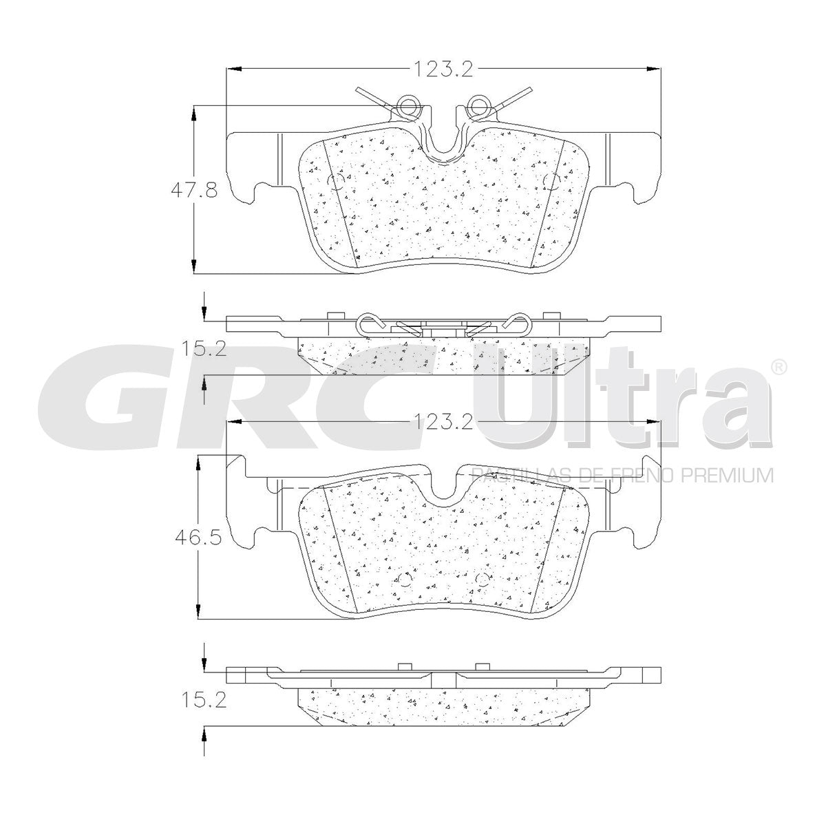 GCD1762 - BALATAS CERAMICAS TRASERAS PARA BMW 118I 2018-2021