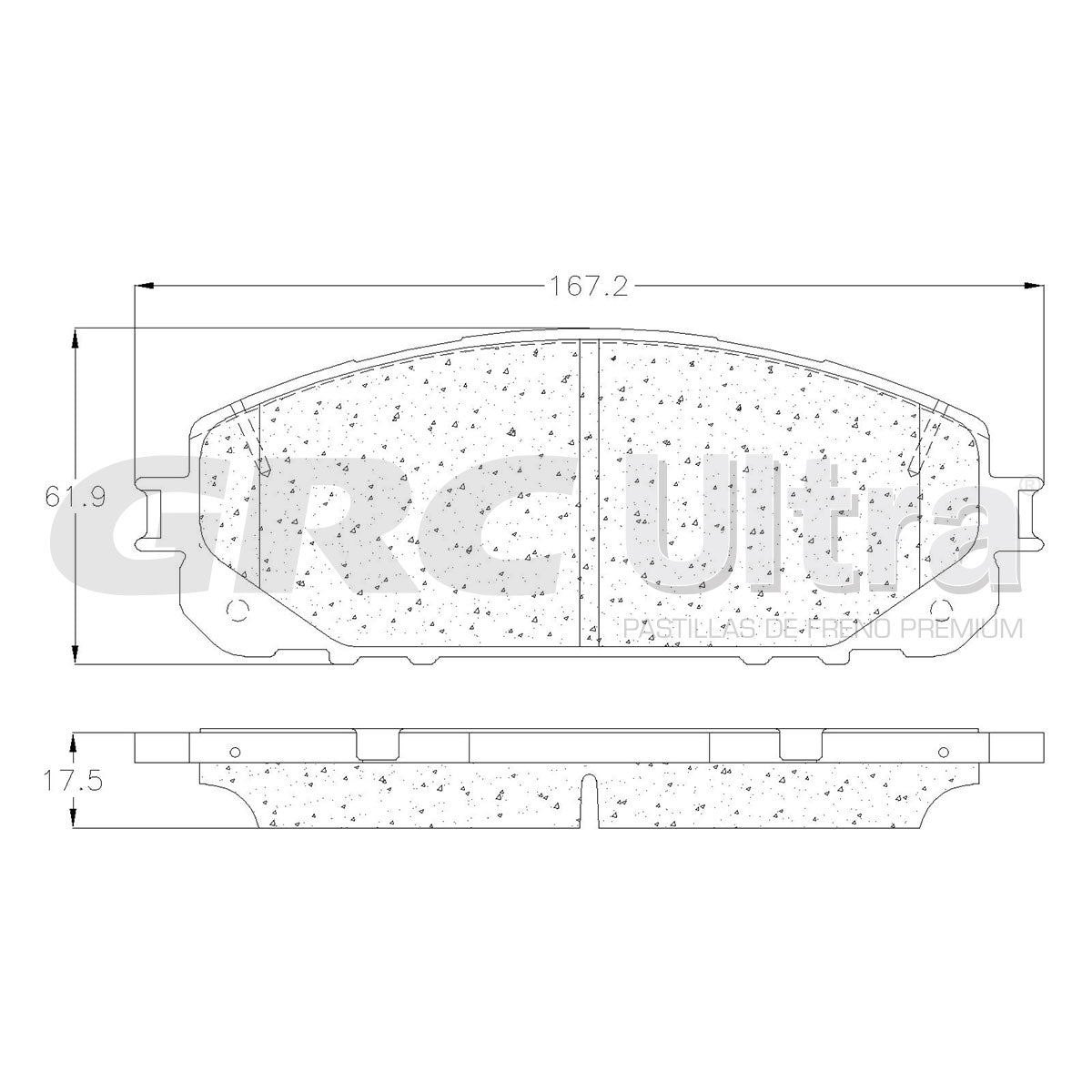 GCD1843 - BALATAS CERAMICAS DELANTERAS PARA JEEP CHEROKEE 2.4L 2015-2015