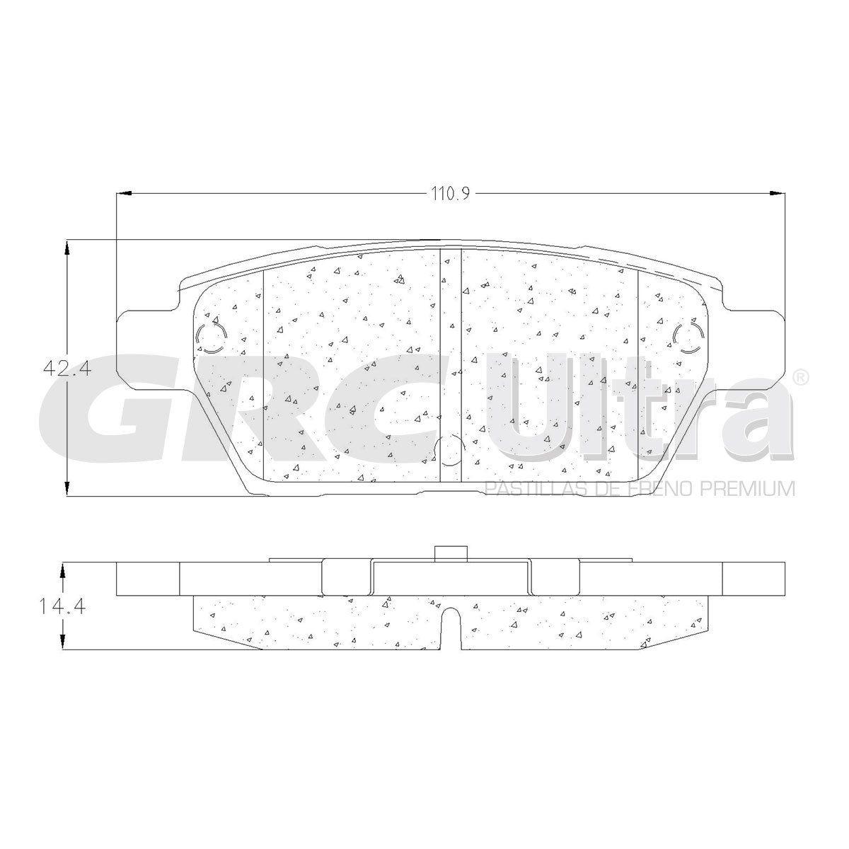 GCD1161 - BALATAS CERAMICAS TRASERAS PARA FORD FUSION 2.3L 2006-2009