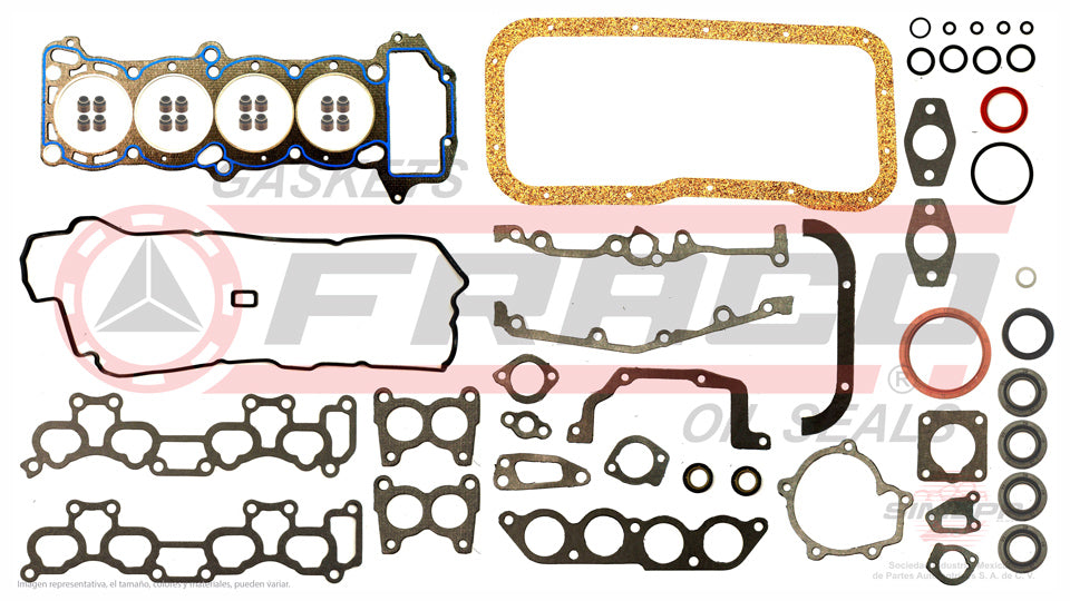 FSX-5840172 - JUEGO DE EMPAQUES PARA NISSAN NX L4 1.6 L 16 V. DOHC GA16DE 1991-1993