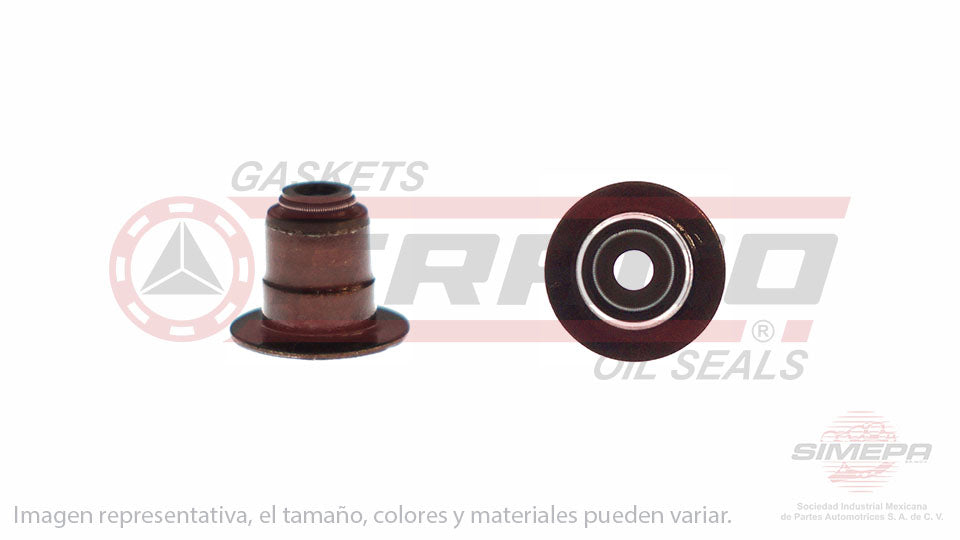 S-2417-V - (50 PIEZAS) SELLO DE VALVULA (RETEN) PARA CHEVROLET SPARK L4 1.2 L 16 V. DOHC BD12D1 LMU 2010-2013