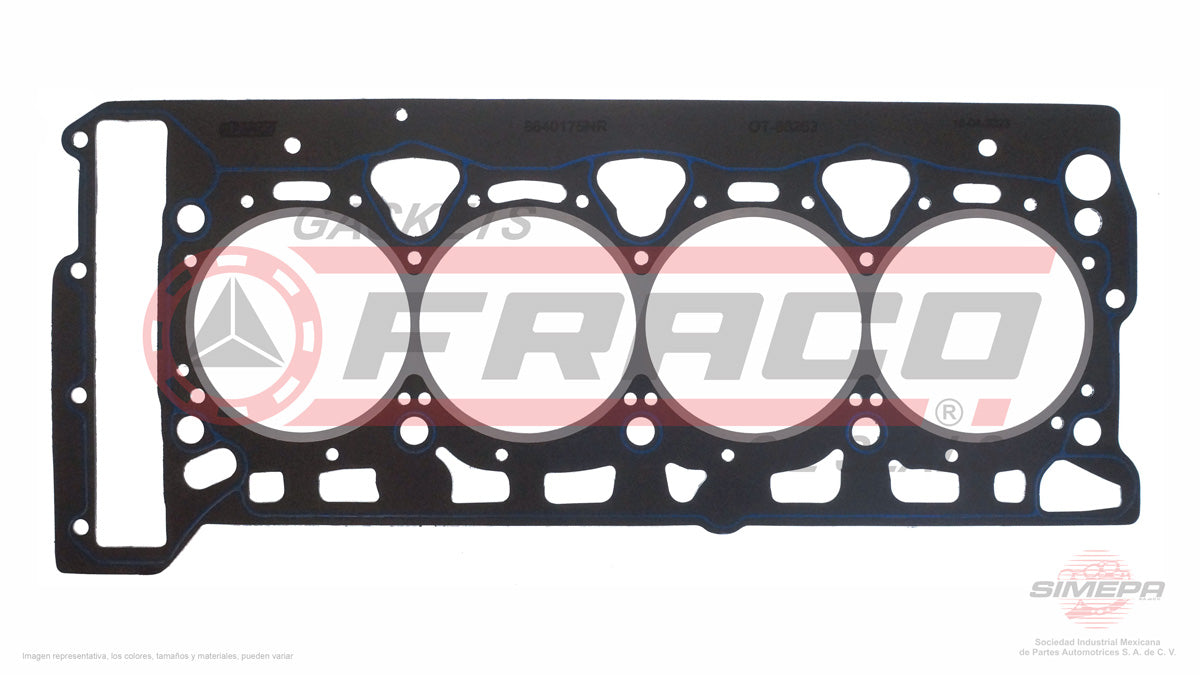 HGX-8640175-NR - EMPAQUE DE CABEZA PARA AUDI A3 L4 2.0 L 16 V. DOHC TURBO 2008-2013