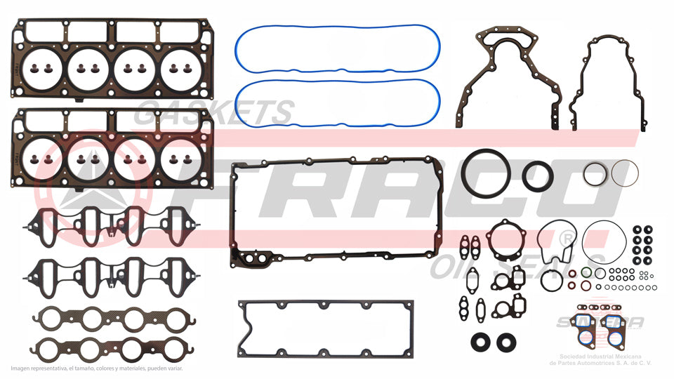 FSX-3082065 - JUEGO DE EMPAQUES PARA BUICK RAINER V8 5.3 L 16 V. OHV 2004