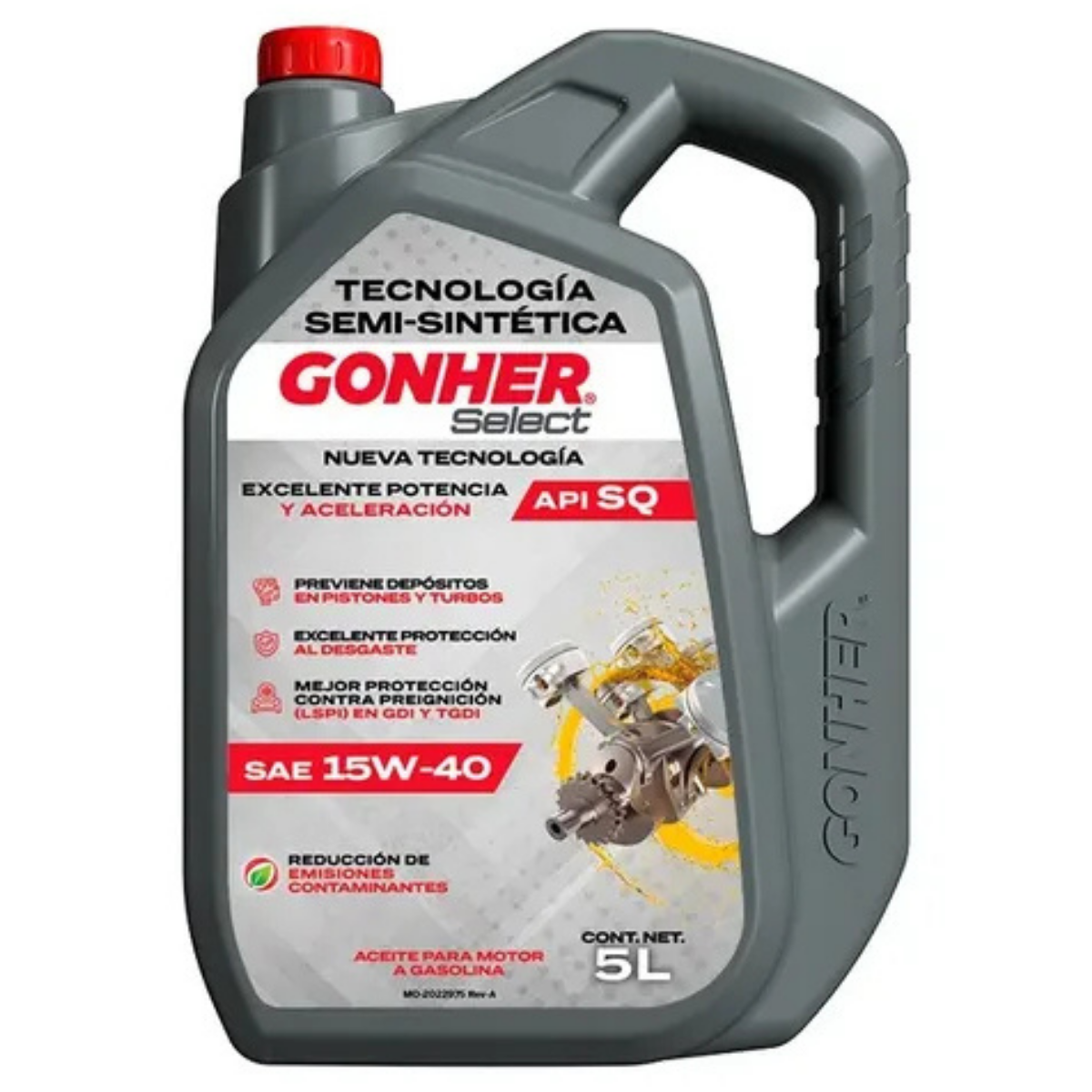 GH-1034997 - ACEITE GONHER SINTETICO 15W-40 API SQ CAJA CON 4 PIEZAS DE 5 LITROS