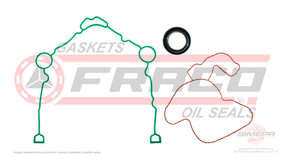 TCX-1182107 - EMPAQUE DE TAPA DISTRIBUCION PARA CHRYSLER ASPEN V8 5.7 L 16 V. HEMI 2009