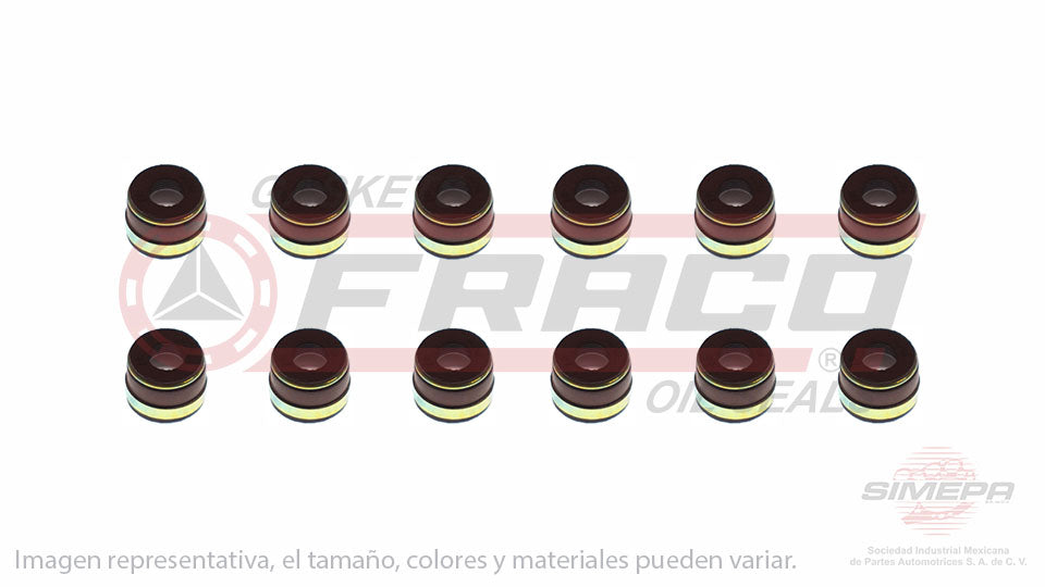 SS-9509-V-12 - SELLOS DE VALVULA POR JUEGOS PARA CHEVROLET ASTRO V6 4.3 L 12 V. OHV 262 " 1986-1995