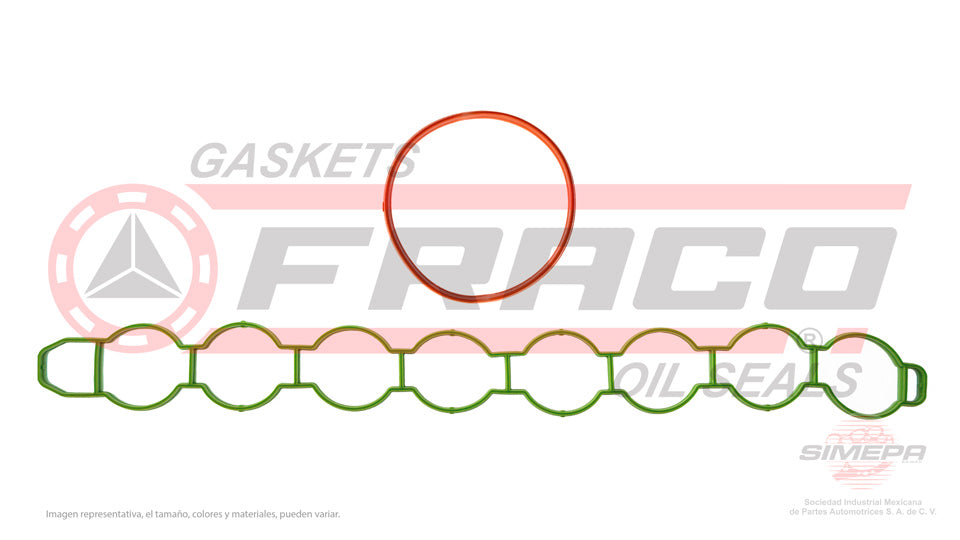 MIX-8740020 - EMPAQUE MULTIPLE DE ADMISION PARA VOLVO S60 2.0 L TURBO L4 16 V DOHC B4204T9/11 2014-2018