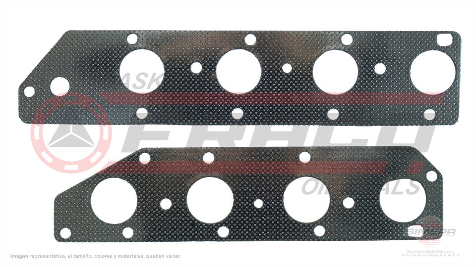 MEX-0282007 - EMPAQUE MULTIPLE DE ESCAPE PARA CHRYSLER ASPEN V8 4.7 L 16 V SOHC 2008-2009