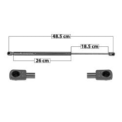 MANJ-60108 - AMORTIGUADOR 5TA PUERTA PARA FORD FOCUS 2007-2011 DERECHA/IZQUIERDA