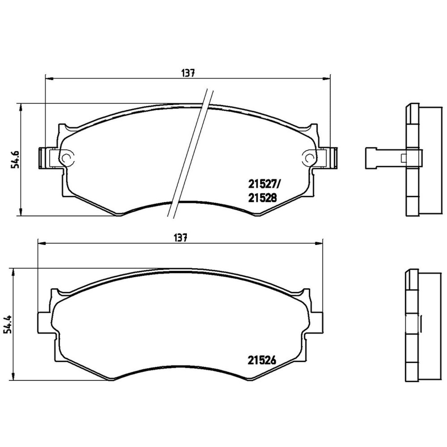 BRE-P30002 - BALATAS DELANTERAS PARA NISSAN SENTRA BASE 2004-2006
