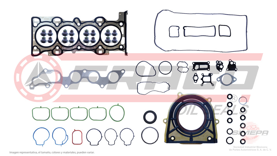 FSX-5340221 - JUEGO DE EMPAQUES PARA FORD FOCUS 2.0 L L4 16 V. DOHC 2005-2011