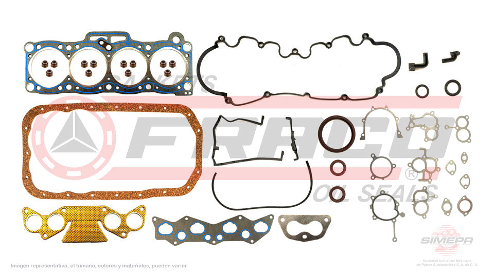 FSX-5340220 - JUEGO DE EMPAQUES PARA FORD PROBE L4 2.2 L 12 V. SOHC 1989-1992