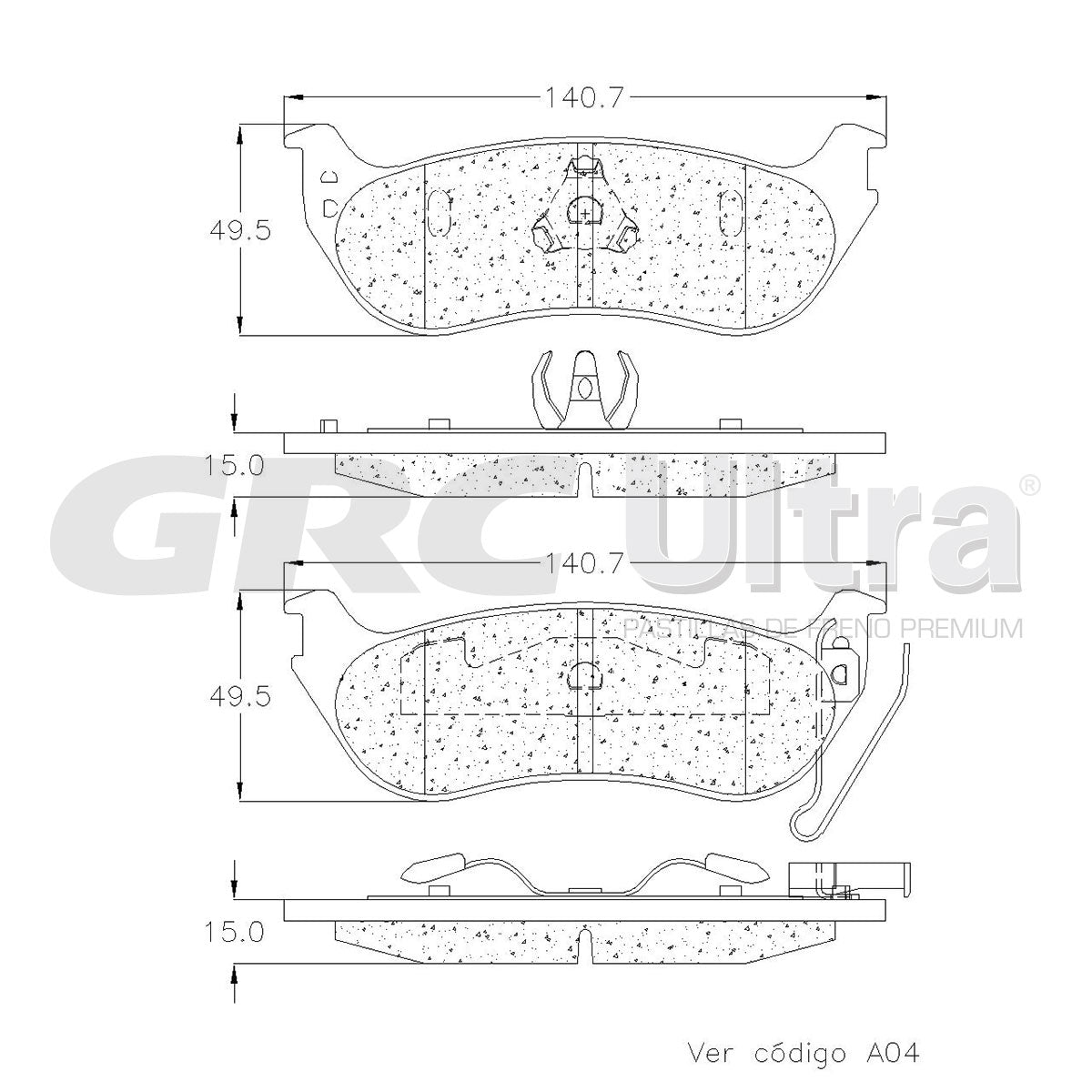 GCD1109 - BALATAS CERAMICAS TRASERAS PARA FORD EXPLORER 4.0L 2006-2008