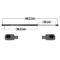 MANJ-50956 - AMORTIGUADOR 5TA PUERTA PARA FORD IKON 2010-2014 DERECHA/IZQUIERDA
