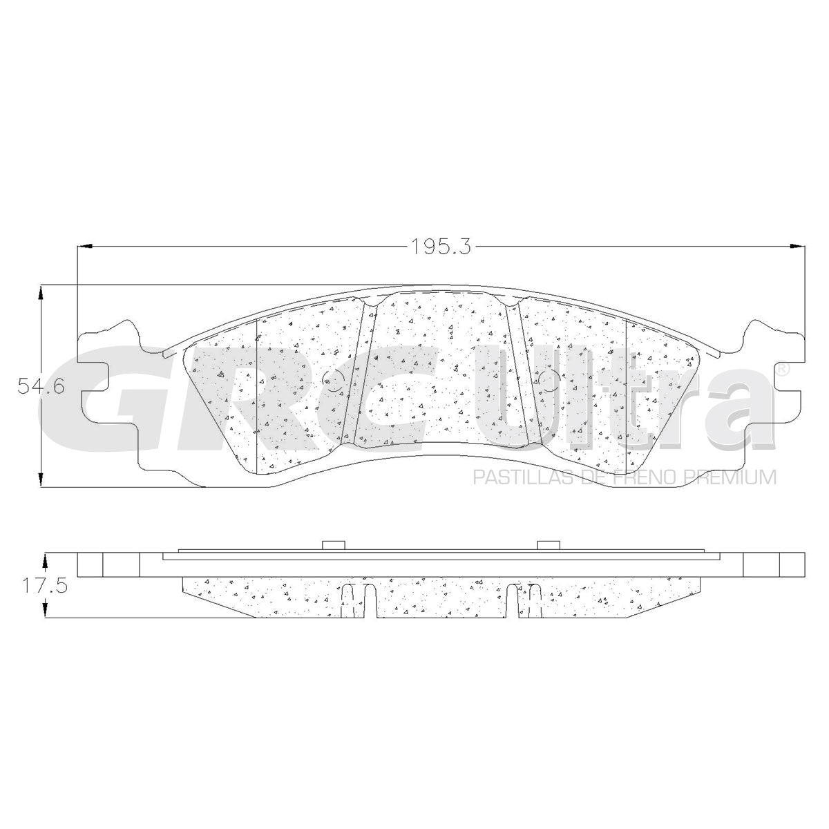 GCD1158 - BALATAS CERAMICAS DELANTERAS PARA FORD EXPLORER 4.0L 2006-2008
