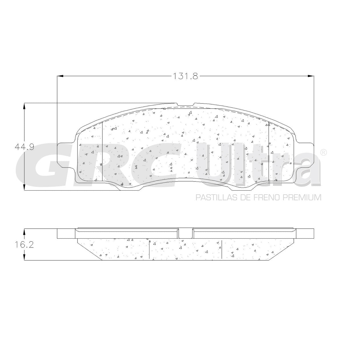 GCD1638 - BALATAS CERAMICAS DELANTERAS PARA FORD FIESTA IKON 2011-2012