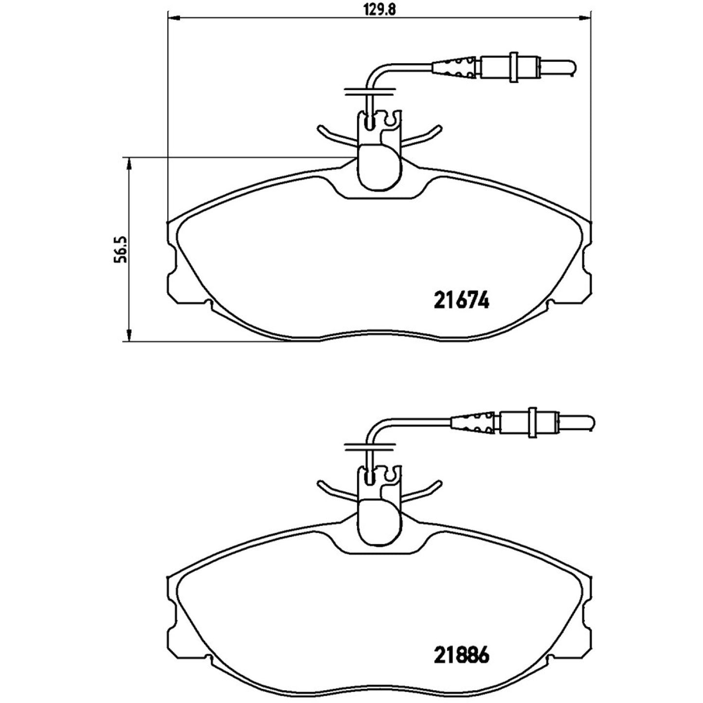 BRE-P61057 - BALATAS DELANTERAS PARA PEUGEOT 306 BASE 2001-2002