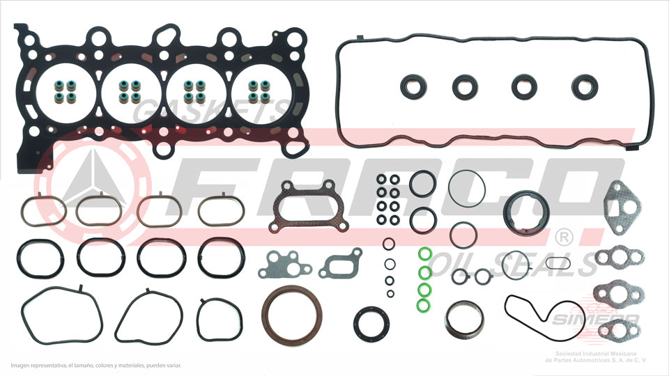 FSX-3540211 - JUEGO DE EMPAQUES PARA HONDA CIVIC L4 1.8 L SOHC 16 V. SOHC R18A1 R18A4 2006-2015
