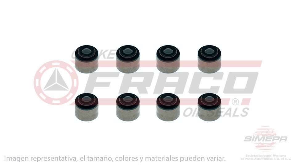 SS-2434-V-08 - SELLOS DE VALVULA POR JUEGOS PARA FORD RANGER L4 2.3 L SOHC 8 V. 140 CID 1995-1997