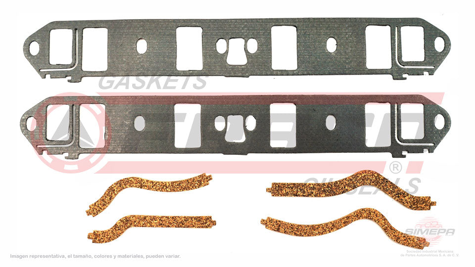 MIX-2682050 - EMPAQUE MULTIPLE DE ADMISION PARA FORD 300 V8 4.3 L 16 V. OHV 1963
