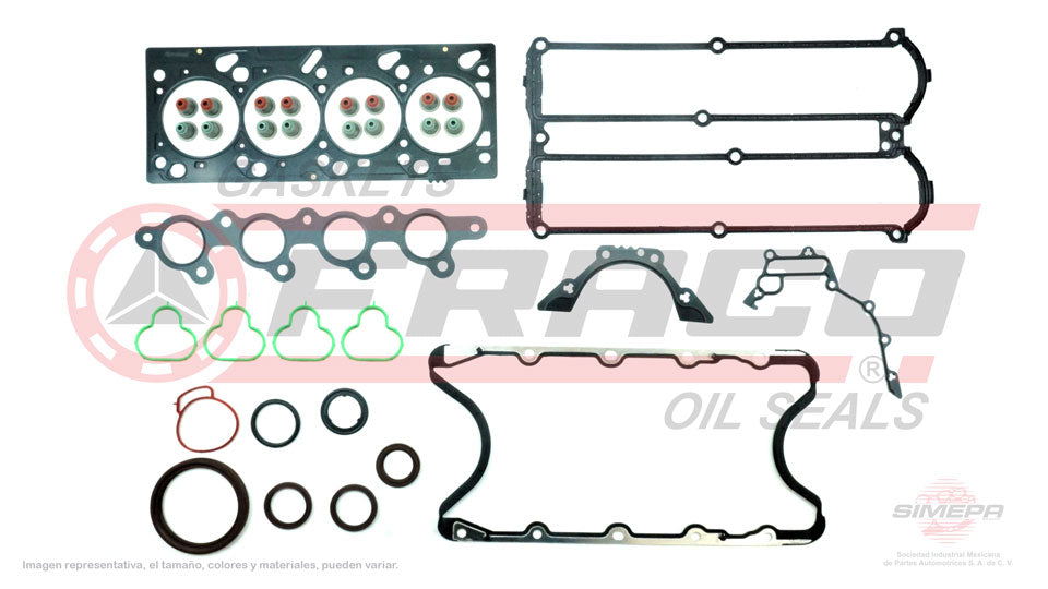 FSX-2640045 - JUEGO DE EMPAQUES PARA FORD FOCUS L4 2.0 L DOHC 16 V. ZETEC 2000-2004