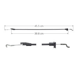 MANJ-96486 - CHICOTE CERRADURA PARA VOLKSWAGEN POINTER 2006-2010 DERECHA/IZQUIERDA DELANTERA