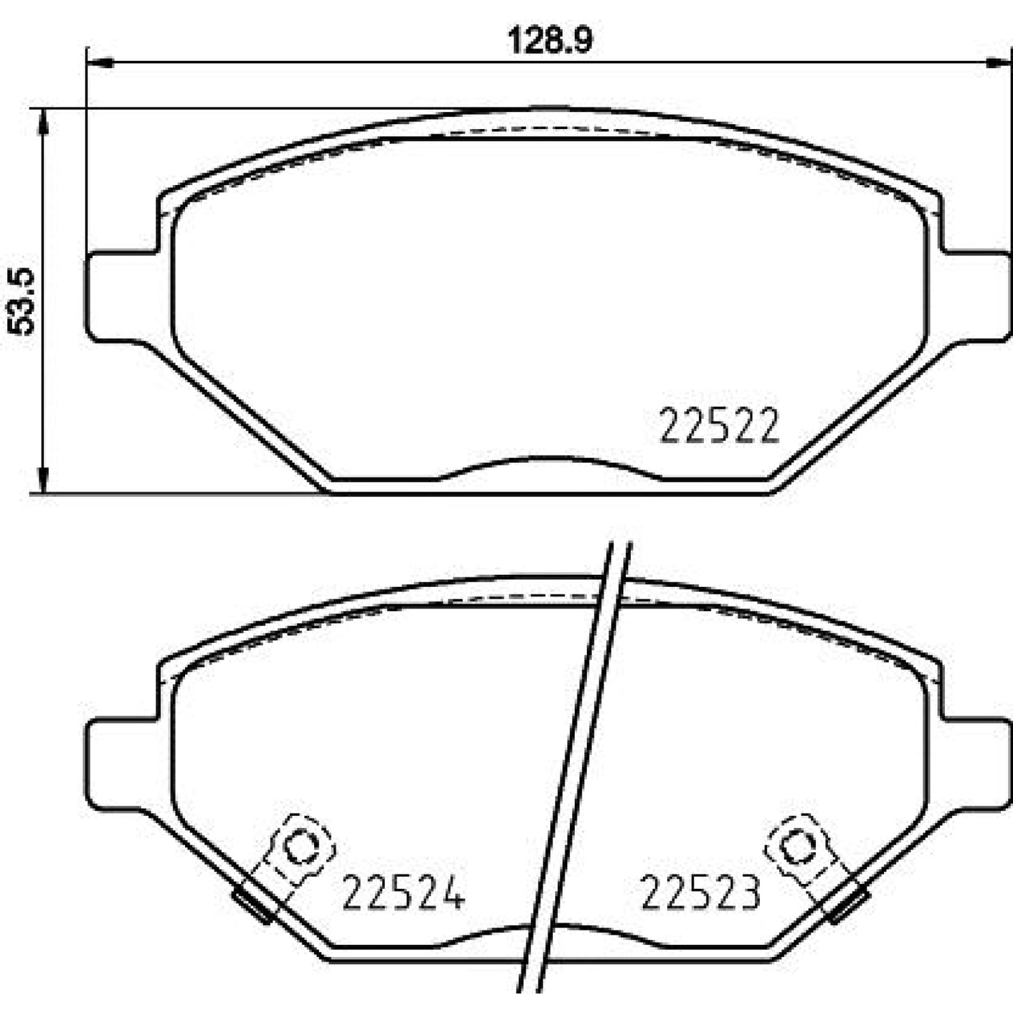 BRE-P59093 - BALATAS DELANTERAS PARA CHEVROLET SPARK ACTIV 2017-2019