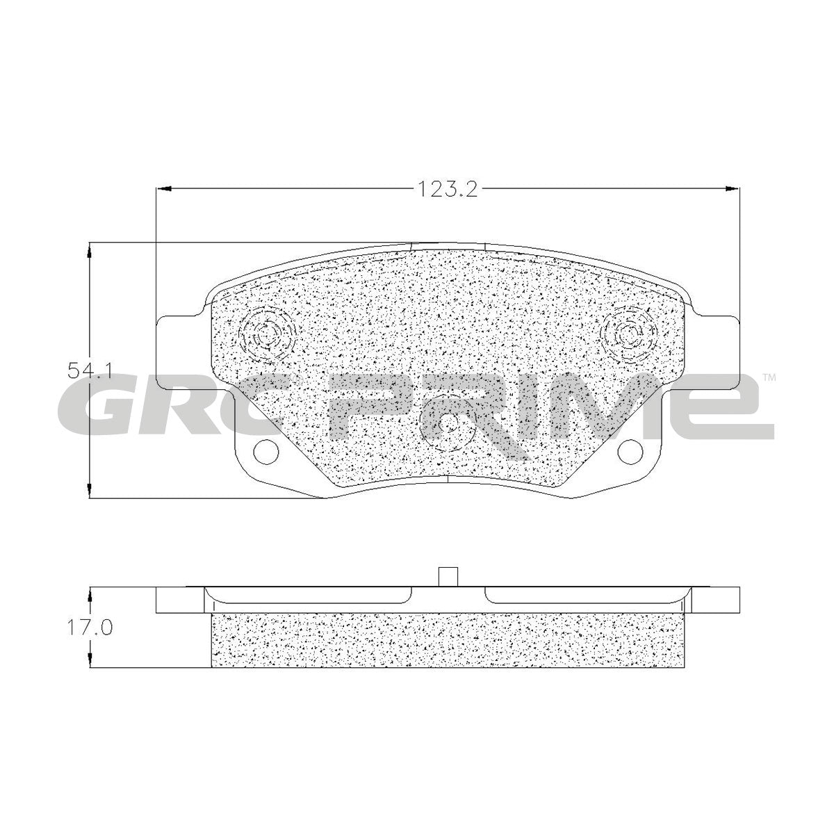 GPRD1502SD - BALATAS SEMIMETALICAS TRASERAS PARA FORD TRANSIT 2007-2013