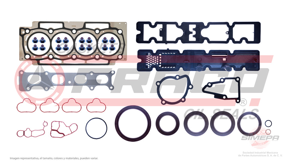 FSX-6240200 - JUEGO DE EMPAQUES PARA PEUGEOT 307 2.0 L L4 16 V DOHC RHJ RHF 2003-2010