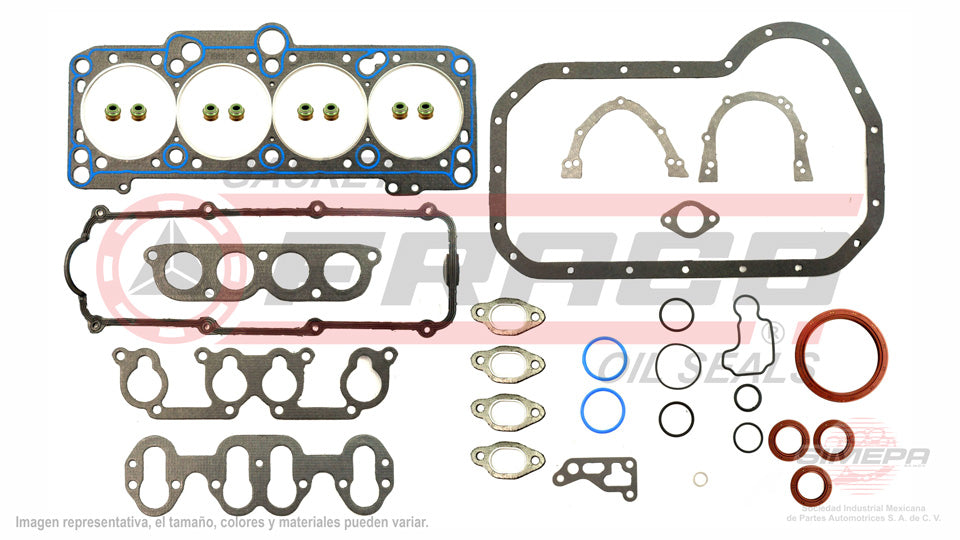 FSX-8640161 - JUEGO DE EMPAQUES PARA VOLKSWAGEN CABRIO L4 2.0 L 8 V. SOHC ABA 1995-2002