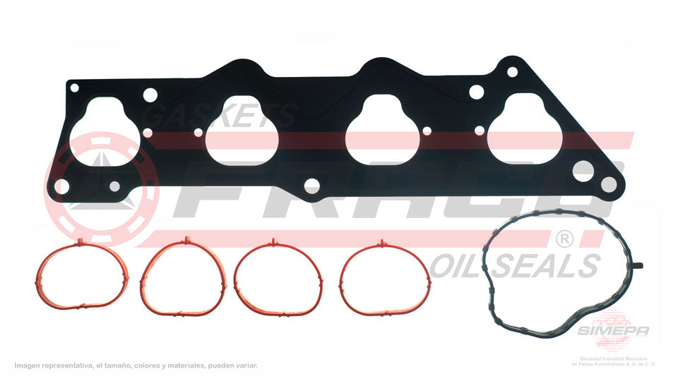 MIX-3540086-2 - EMPAQUE MULTIPLE DE ADMISION PARA HONDA CIVIC L4 1.7 L SOHC 16 V. SOHC D17/A1A2A6A7 2001-2005